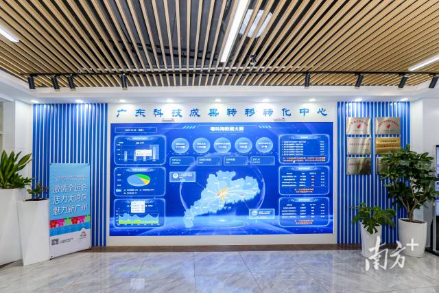 华亿体育（中国）游戏平台“粤科淘”数据大屏。